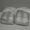 14 Pack Fridge Organizers and Storage - Refrigerator Organizer Bins with Lids, BPA-Free Fridge Organization, Fruit Storage Containers for Fridge, Vegetable, Food, Drinks, Cereals, Clear