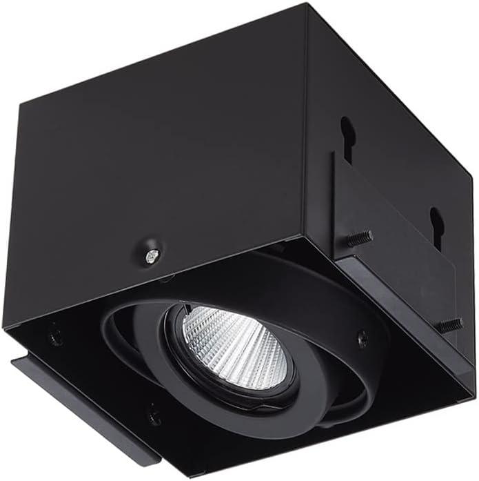 EC6121 LED Downlight Fixture Cut Out Size: 4.52 * 4.52 inch MR16 GU5.3 Trimless Recessed Square Housing Frame (Black) EC6121 LED Downlight Fixture Cut Out Size: 4.52 * 4.52 inch MR16 GU5.3 Trimless Recessed Square Housing Frame (Black)