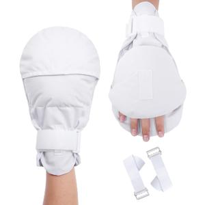 Dementia Gloves 2pcs |Double-Padded Restraint Security Mitts,Open Front Design,Hand Restraints for Elderly