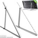 ECO-WORTHY Upgraded 45in Solar Panel Mount Brackets, with Foldable Tilt Legs, Suitable for 2pcs 100W/1pcs 200W 300W 400W Solar Panels,Adjustable Mounting Brackets Kits for RV, Roof, Boat, and Off-Grid