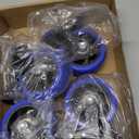 4 Inch Caster Wheels Heavy Duty Stem Caster 2000Lbs, Threaded Stem Casters 3/8"-16 x 1(Stem Diameter 3/8", Stem Length 1"), Swviel Locking Caster Set of 4, Industrial Castor Wheels for Cart,Furniture