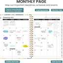 2026 Planner, Weekly and Monthly Calendar Planner for Women, Jan 2026 - Dec 2026, Hardcover Planning Agenda book with Tabs, Spiral Bound, Inner Pocket, Perfect for School Office Supplies, 8.5" x 11" - Mushrooms Grove