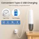 Handheld Vacuum Cordless, Car Vacuum Portable with 2 Suction Modes, Blow & Suction 2-in-1, Mini Vacuum Cleaner Rechargeable for Car, Home, Pet Hair, Office, Desk, Keyboards (White)