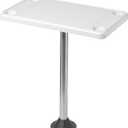 12-1106C Removable Rectangular Marine/RV Table , ivory
