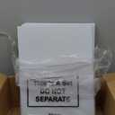 Wesiti Pack of 20 Blank Yard Signs with Stakes Plastic Yard Lawn Sign Double Sided Corrugated Plastic Garage Sale Signs with Stakes for Rent Sign for Party Lawn Yard (White, 19 x 14 Inch)