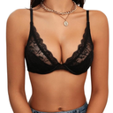 SOLY HUX Women's Sexy Lace Bras Underwire Everyday Bra Comfort Push Up Bralettes Size 34D