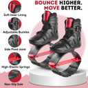 New Bounce Jumping Shoes for Adults – Kangaroo Jump Boots for Fitness & Fun, Adjustable Bounce Shoes for Men & Women, Indoor & Outdoor Rebound Exercise, Up to 245Lbs. (Red), Medium  (EU 38–39)