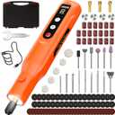 Mini Cordless Rotary Tool with 113 Accessories,Engraving Pen LED Screen & Ring Light 5000mAh Power Rotary Tool Kit 5-Speed for Engraving Sanding, Polishing, Carving, Cutting, DIY Crafts,