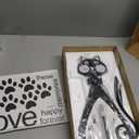 rnuie Pendulum Wall Clock Cat Decor, Battery Operated Silent Clock with Swinging Tail, Home Living Room, Bedroom, Kitchen Decor