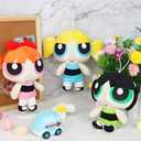 3pcs 22cm/8in Power Plush Girl Toy Cute Stuffed Plush Doll for Kids Fans Christmas Birthday Gifts
