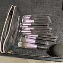 BS-MALL Makeup Brushes Premium Synthetic Foundation Powder Concealers Eye Shadows 14 Pcs Purple