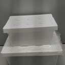 loobuu Plastic Storage Bins with Lids, Art Craft Supply Organizer Box with Brush Pot, Multipurpose Stackable Storage Containers for Organizing Tool, Craft, Crayon, Sewing Set of 2 (White) 