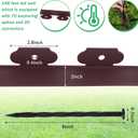 Queekay 148FT 2 Inch Tall Landscape Edging Kit with 70 Spikes 20 Connectors Plastic Garden Landscape Edge Border Flexible Landscaping Edging for Lawn Garden Yard Flower Bed(Brown,2 Inch)