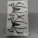 6 x 2 Pcs 3D Spider Shape Chrome Emblem Badges Sticker for AirPods Max Decoration for All Universal Car Vehicle, Truck, Motorcycle, RV, Scooter, SUV, Door, Window Decor (Black)