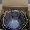 Anchor Hocking Ribbed Mixing Bowls (3-Piece, Coastal Blue Glass)