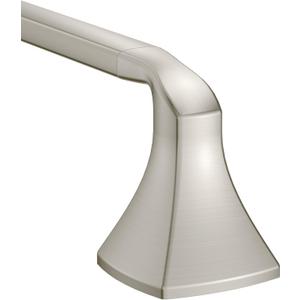 Moen Voss Brushed Nickel 24-Inch Bathroom Towel Bar, Wall Mounted Bath or Hand Towel Rack, YB5124BN (27.83 x 3.03 x 4.92 Inches)