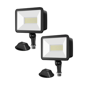 EDISHINE 10000LM LED Flood Light Outdoor,2 Pack 73W Outdoor Security Light, 5000K Daylight White, IP65 Waterproof Flood Lights for Garage, Backyard, Patio, Garden, Porch, Stair
