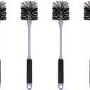 2 x Long Handle Bottle Brush, Bottle Brush Cleaner with Dual Function Bristles for Water Bottles, Glasswares, Mugs, Thermoses, Baby Bottles, Blue 3 PCS