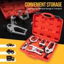 5-in-1 Ball Joint Separator Kit, Pitman Arm Puller Tie Rod End Tool Set for Front End Service, Splitter Removal Tool for Cars, Pickup Trucks with Storage Case