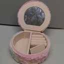 ITT Jewelry Box, Jewelry Organizer and storage for Women Girls, Travel Jewelry Case with Mirror, Make up Organizer, Jewelry Storage Holder, Birthday Gift Box Packaging, Accessories Box