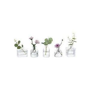 Arme 4 Pcs Bud Vasesï¼ŒSmall Flower Vases Glass Vases for Flowers Mini Vases Glass Bud Vases Set for Centerpieces,Small Glass Vases Vintage Little Vases for Home Wedding Decor