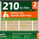 2Pack 210 Filter Replacement for Aprilaire US Patented Naturally Bamboo Kun | Patented Bamboo Kun Technology, Natural Bamboo Freshness, Moisture Protection, Advanced Odor Control, 20x25x4, Merv 11