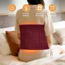 Electric Heating Pad with 6 Heat Settings, Auto Shut Off, Dry Electric Heating for Back Neck Knee Arms Legs Shoulder Heat Pads for Christmas Birthday Father Mother's Day, 24"x12"