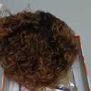 GORGIUS Shaggy Curly Wave Bob Wig Glueless Ready To Go Hd Lace Front Wigs for Women Ombre Fiber Blend Human Hair 200% Density Pre Plucked Pre Cut Side Part Honey Colored 12 Inch