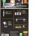 Cafe Lights Classic Color Changing String Lights, 24ft Black Cord, 12 Bulbs Shatterproof Acrylic Bulbs, Weatherproof, Wi-Fi Dimmable RGB LED, Outdoor String Lights 62 Colors, 74748