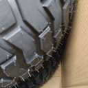 20x10.00-8 Lawn Mower Tire and Wheel, 4 Ply Tubeless Tire, Replacement 20x10-8nhs Riding Lawn Mower and Tractor Rear Tire and Wheel Assemblies, 3.5" Offset Hub, 3/4" Borehole, and 3/16" Keyway