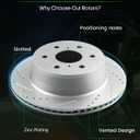 SCITOO Brake Kits Front Rear Brake Rotors Brake Pad:55097;55133;D1092;D1194