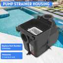 SPX1620AA Pump Strainer Housing Compatible with Hayward Super Pump SP1600X and SP2600X Series Models 2-Inch by 2-Inch