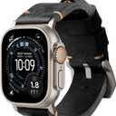 ROBUST Genuine Leather Watch Band for Men - Compatible with Apple Watch Bands 49mm - Replacement Strap for iWatch Ultra 2/1 SE, SE 2 Series 10 9 8 7 6 5 4