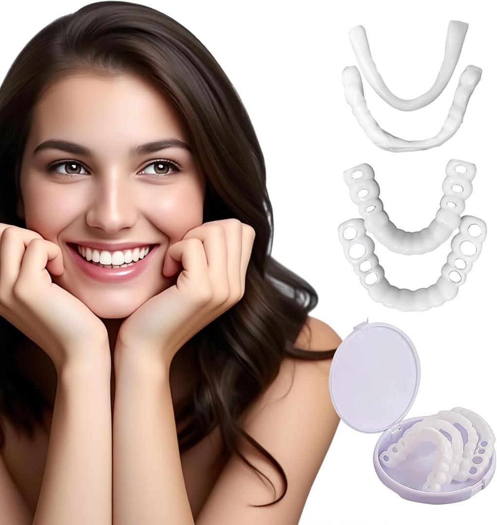 Temporary Veneers Kit for Women and Men, Tooth Replacement Kit, Nature and Comfortable (1 Count (Pack of 1), Natural)-00F5