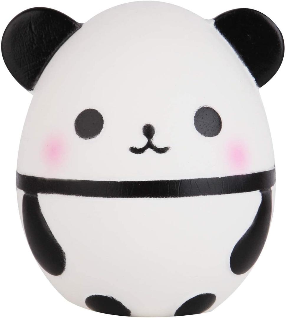 Anboor 3.9 Inches Squishies Panda Egg Kawaii Soft Slow Rising Mini Animal Squishies Squeeze Fidget Toys for Kids Collection Stress Relief Kid's Toys