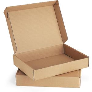 Eupako 13x10x2" Brown Shipping Boxes Corrugated Box Mailers 20 Pack Cardboard Shipping Boxes for Small Business, Mailing