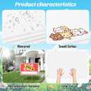 5 Pack 24 x 36 Inch Corrugated Plastic Sheet Blank Yard Signs Double Sided White Corrugated Poster Board Signs Thick Waterproof Lawn Sign for Indoor Outdoor Garage Sale Birthday Party Decor, Medium Signage