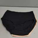 High Waisted Postpartum Underwear Womens Cotton Underwear Soft Breathable Full Coverage Stretch Panties Multipack (Black, L)