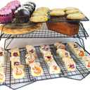 Sunflair Professional Grade 3 Tier Cross Grid Cooling Rack (set of 3)
