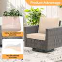 12 Pcs Patio Outdoor Cushion CoversWaterproof Stretch Cushion Covers ReplacementCushion SlipcoversWashable Individual Couch Slipcovers Set Furniture Protector for Pets(20-27 Inch,Peach)