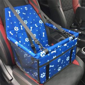 Myuilor Pet Dog Car Booster Seat Carrier,Portable Foldable Carrier with Seat Belt for Dog Cat up to 30lbs  (Blue)