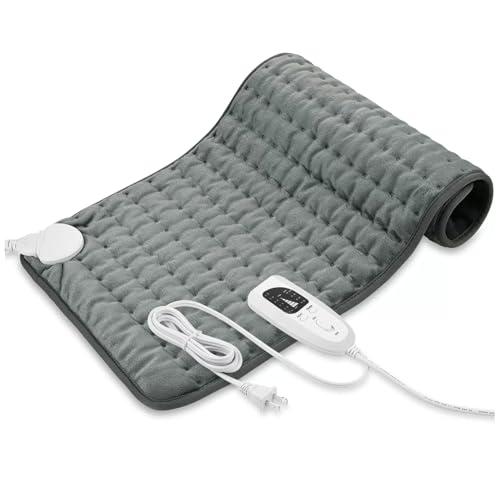Ldhpaxl Extra Large Electric Heating Pads for Back Arms and Legs,6 Fast Settings, Dry&Moist Heat & Auto Shut Off, Machine Washable, XXXL King Size Hot Pad for Cramps for Men& Women,Green,16x30in