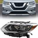 Headlights Assembly Compatible with 2017-2020 Nissan Rogue W/LED DRL(Driver Left Side)