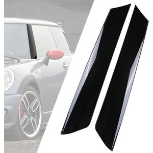 Windshield A Pillar Trim Molding (1 Pair) | Compatible with Mini Cooper R50 R52 R53 Accessories Left Driver and Right Passenger Side | Replaces 51137128157 Exterior Window A-Pillar Post Trim Panel