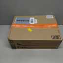 QEEIG C Table Side Table Set of 2 Living Room Sets C Shaped Couch Tray End Tables Farmhouse, Rustic Brown (017-30BN)