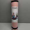 YOGATI Yoga Mat with Alignment Lines. Exercise mat with carry strap. Pilates mats for yoga or Fitness. Non slip Workout Mat. Thick Yoga Mats for women and men. Gym mats for home. Yoga matt thick.