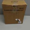 12" x 5" Waterproof Outdoor Flameless Candles Battery Operated LED Flickering Pillar Candles with Remote and Timer for Indoor Outdoor Lanterns, Long Lasting, Ivory White Large, Set of 2 (5"x 12", Ivory White)