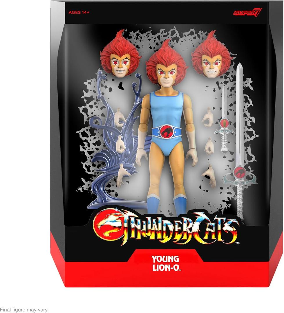 Super7 ULTIMATES! Thundercats Young Lion-O - 7" Thundercats Action Figure with Accessories Classic Cartoon Collectibles and Retro Toys