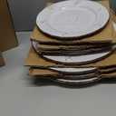 Pfaltzgraff Trellis Coastal 16-Piece Dinnerware Set, Service For 4, White (Coastal White)