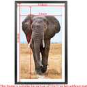 Mxtallup 12x22 Picture Frames Solid wood, Display Pictures 10x20 Inch With Mat or 12x22 Inch Without Mat, Poster Frames 10x20 in Photo Frames Wood Black (T22B1222W1020)